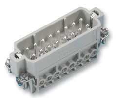 HARTING 09 20 016 261300 Heavy Duty Connector, 16+PE Signal, Han A, Insert, 17 Contacts, 16A, Plug, Screw Pin