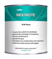 MOLYKOTE U-N PASTE, 50G Anti-Seize Paste, Black, NLGI Grade 2, Tube, 50g
