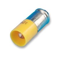 CML INNOVATIVE TECHNOLOGIES 1512145UY3 LED Replacement Lamp, Midget Groove / S5.7s, Yellow, T-1 3/4 (5mm), 587 nm, 280 mcd