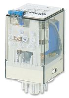 FINDER 60.12.8.230.0040 General Purpose Relay, 60 Series, Power, DPDT, 230 VAC, 10 A