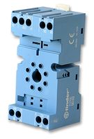 FINDER 90.02SMA Relay Socket, DIN Rail, Panel, Screw, 9 Pins, 10 A, 250 V, 90 Series