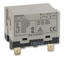 OMRON ELECTRONIC COMPONENTS G7L-2A-T DC12 Power Relay, DPST-NO, 12 VDC, 25 A, G7L Series, Panel Mount, Non Latching