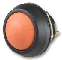ITW SWITCHES 59-517 Industrial Pushbutton Switch, 59 Series, 13.6 mm, SPST-NO-DB, Momentary, Round, Orange