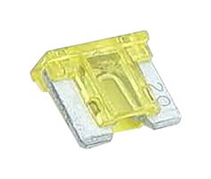 MULTICOMP PRO MP012577 Fuse, Automotive, Yellow, 20 A, 32 V, 11mm x 3.8mm x 9mm, MP Auto Blade Low Profile Series