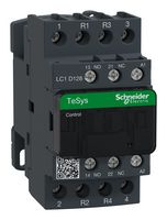 SCHNEIDER ELECTRIC LC1D128P7 Contactor, LC1D, DIN Rail, 230 VAC, 2NO / 2NC, 4 Pole