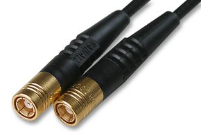 RADIALL R285212000 RF / Coaxial Cable Assembly, 9.84 ", 250 mm, KX3B, SMB Plug, 50ohm, SMB Straight Plug, 50 ohm