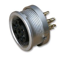 LUMBERG KFV 81 DIN Audio / Video Connector, 8 Contacts, Jack, Panel Mount, Solder, Silver Plated Contacts