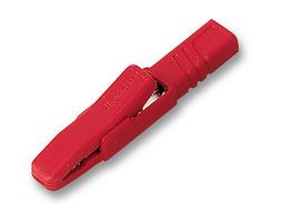 HIRSCHMANN TEST AND MEASUREMENT 932146101 Crocodile Clip, Pack 5, 9.5 mm, 25 A, Red