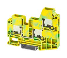 PHOENIX CONTACT 1329606 DIN Rail Mount Terminal Block, 3 Ways, 14 AWG, 6 AWG, 10 mm², Push-X
