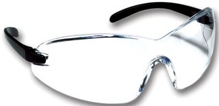 AERO 71480-00010C Wraparound Safety Spectacle with Integrated Brow guard and Anti-scratch Coating