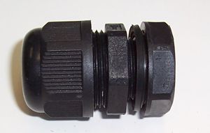 PRO POWER MG-20 BLACK M20 IP68 Nylon Cable Gland Black - Single Pack