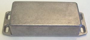 HAMMOND 1590GFL Metal Enclosure, Shielded, Diecast, Flanged Lid, IP54, Small, Diecast Aluminium, 100 mm, 50 mm