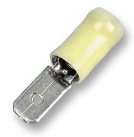 MULTICOMP PRO MDD5-250 Quick Disconnect Terminal, MDD, Male Quick Disconnect, 6.35mm x 0.81mm, 0.25" x 0.032", 12 AWG