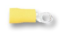 JST / JAPAN SOLDERLESS TERMINALS FVWS5.5-4 (LF) K Ring Tongue Terminal, M4, #8, 10 AWG, 6.64 mm², R, Yellow