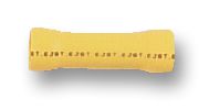JST / JAPAN SOLDERLESS TERMINALS FVC-5.5 (LF) K Butt Splice, Yellow, FVC, 12 AWG, 10 AWG, 6.64 mm², Vinyl