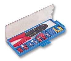 JST / JAPAN SOLDERLESS TERMINALS JK-P1 (LF) Connector Kit, Terminals & Splices, 205 Pcs Terminals, Crimp Tool, Plastic Case