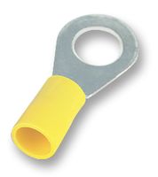JST / JAPAN SOLDERLESS TERMINALS FVGS12-6 (LF) K Ring Tongue Terminal, M12, 1/2", 10 AWG, 6 mm², FVGS, Yellow