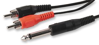 PRO SIGNAL JR8049-2M LEAD, 6.35MM M JACK-2XPHONO, 2M