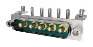 AMPHENOL COMMUNICATIONS SOLUTIONS DBV5W5P500H9KLF Combination Layout D Sub Connector, High Power Series, DB-5W5, Plug, 5 Contacts, 5 Power, Solder