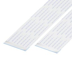 GCT 05-26-D-0050-A-4-06-4-T FFC / FPC Cable, 26 Core, 0.5 mm, Opposite Sided Contacts, 1.97 ", 50 mm, White