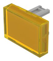 EAO 31-901.4 Lens, Flush, 21.5 x 15.3mm, Rectangular, Yellow, 31 Series