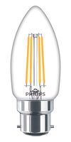 PHILIPS LIGHTING 929001889992 LED Light Bulb, Clear Candle, BC / B22 / B22d / BA22 / BA22d, Warm White, 2700 K, Non-Dimmable