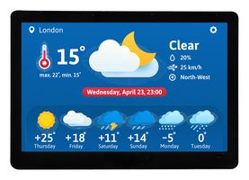 MIDAS DISPLAYS MDT0400GIHC-LVDS TFT LCD, 4 ", 1920 x 1080 Pixels, Landscape, RGB, 3.3V