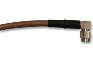 RADIALL R284C0351057 RF / Coaxial Cable Assembly, 19.69 ", 500 mm, RG316, SMA Right Angle Plug, SMA Right Angle Plug