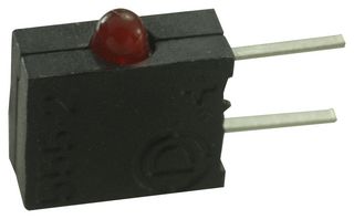 DIALIGHT 555-2007F Circuit Board Indicator, Red, 1 LEDs, Through Hole, 2mm, 3 mA, 900 µcd