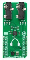 MIKROELEKTRONIKA MIKROE-5577 Add-On Board, Headphone AMP 2 Click, 3.3V in, I2C Interface, Amplifier, Signal Processing