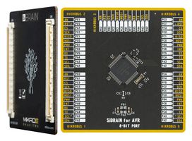 MIKROELEKTRONIKA MIKROE-5837 Add-On Board, AVR128DA64, AVR, 8Bit, 3.3V Supply