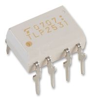 TOSHIBA TLP2531(F) Optocoupler, Transistor Output, 2 Channel, DIP, 8 Pins, 25 mA, 2.5 kV, 19 %