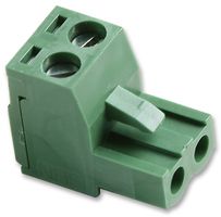 LUMBERG MC 100-50802 Pluggable Terminal Block, 5.08 mm, 2 Ways, 24 AWG, 14 AWG, Screw