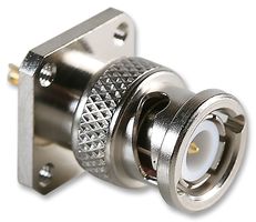 RADIALL R141440000 RF / Coaxial Connector, BNC Coaxial, Straight Flanged Plug, Solder, 50 ohm, Brass