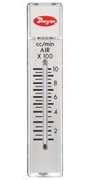 DWYER RMA-13 Air Flowmeter, 100 to 1000 cc/min, 100 psi, 4 % Accuracy, 1/8" FNPT, RATE-MASTER RMA Series