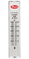 DWYER RMA-14 Air Flowmeter, 200 to 2500 cc/min, 100 psi, 4 % Accuracy, 1/8" FNPT, RATE-MASTER RMA Series