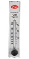 DWYER RMA-45-SSV Liquid Flowmeter, SS Valve, 5 to 50 GPH, 100 psi, 4 % Accuracy, 1/8" FNPT, RATE-MASTER RMA Series