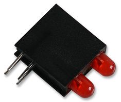 DIALIGHT 553-0111-200F Circuit Board Indicator, Red, 2 LEDs, Through Hole, T-1 (3mm), 10 mA, 10 mcd