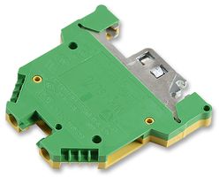WIELAND ELECTRIC WK4SL/U DIN Rail Mount Terminal Block, 2 Ways, 22 AWG, 10 AWG, 6 mm², Screw