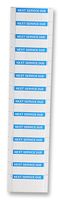 PRO POWER 7827303 Label, Identification, 16 mm, 38 mm, Nylon Cloth, Next Service Due (+ Blank Space Underneath)