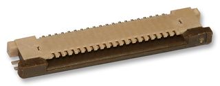 MOLEX 54550-2094 FFC / FPC Board Connector, ZIF, 0.5 mm, 20 Contacts, Receptacle, Easy-On 54550, Surface Mount, Top