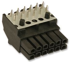 MOLEX 447641201 PCB Receptacle, Board-to-Board, Wire-to-Board, 3 mm, 2 Rows, 12 Contacts, Female Receptacle