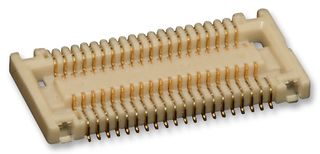 MOLEX 500024-4071 Mezzanine Connector, Receptacle, 0.4 mm, 2 Rows, 40 Contacts, Surface Mount, Copper Alloy
