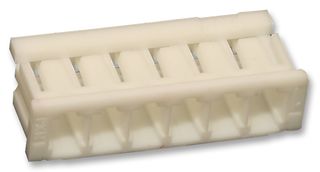 MOLEX 510650600 Connector Housing, Natural, Micro-Latch 51065 Series, Receptacle, 6 Ways, 2 mm