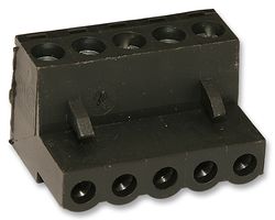 MOLEX 39870-0105 Pluggable Terminal Block, 5 mm, 5 Ways, 26AWG to 12AWG, 2.5 mm², Screw, 15 A