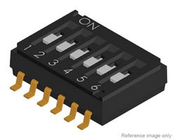 MULTICOMP PRO MP-DHA-04TQ DIP / SIP Switch, 4 Circuits, Slide, Surface Mount, SPST-NO, 24 V, 25 mA