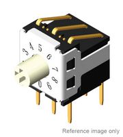 MULTICOMP PRO MP-R7V3-16RA-V-B Rotary Coded Switch, Cross Head, MP Rotary Switches, Through Hole, Right Angle, 16 Position, 24 VDC