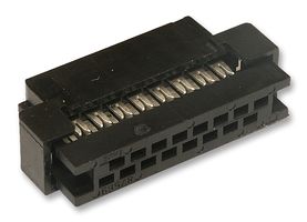 MOLEX 87568-1663.. IDC Connector, Black, IDC Receptacle, Female, 2 mm, 2 Row, 16 Contacts, Cable Mount