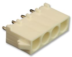 MOLEX 10-84-5040. Pin Header, Wire-to-Board, 6.35 mm, 1 Rows, 4 Contacts, Through Hole Straight, MLX 42002 Series