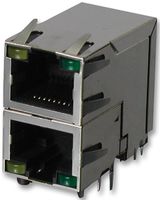 AMPHENOL COMMUNICATIONS SOLUTIONS RJSAE-5381-02.. JACK, MODULAR, 2PORT